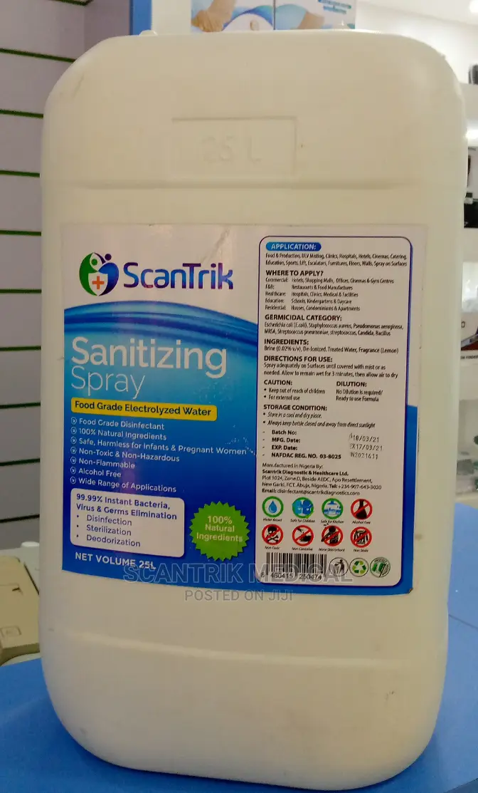 Multi-Surface Disinfectant Spray 25ltr