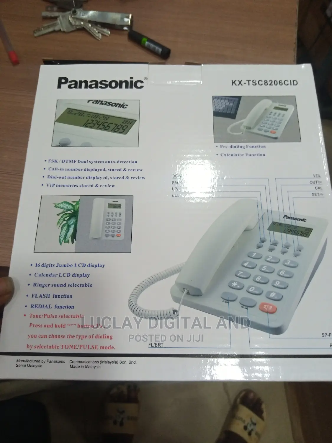 Panasonic Display Phone Kx-Tsc8206cid