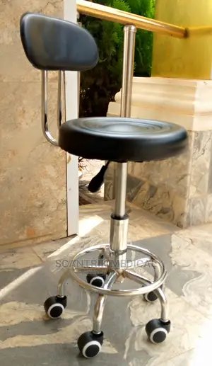 Lab Stool With Contour Seat and Backrest