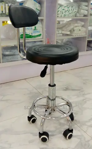 Medical Supplie Hospital Office Chair Lab Stool Backrest