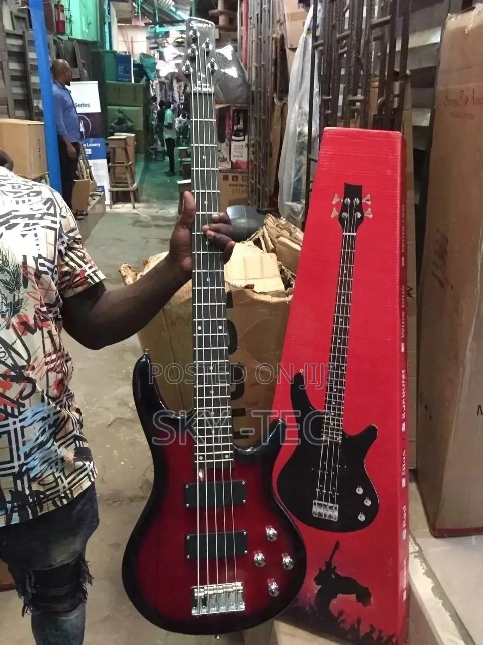 Original 5-Strings Shekina Passive Bass Guitar