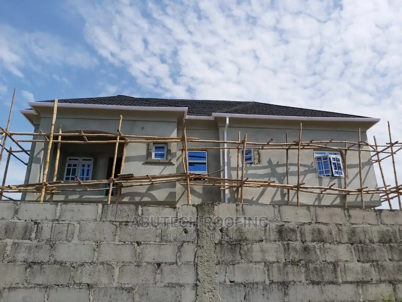 Super Solid Black Bond Milano Roofing Project
