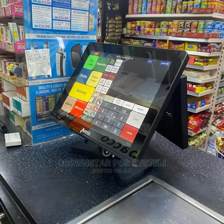 Supermarket and Restaurant POS System With Double Screen