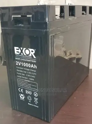 2v 1000ah Exor Deep Cycle Battery.