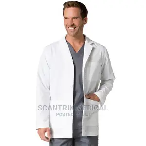 Lab Coat Unisex White Uniforms Medical Nurse Doctor Men/Wome