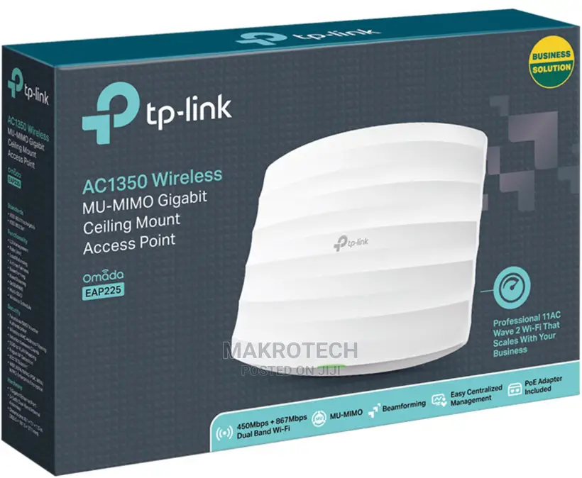 Tp-Link EAP225 AC1350 Wireless MU-MIMO Mount Access Point
