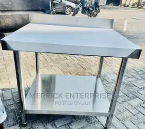 Steel Working Table With Back