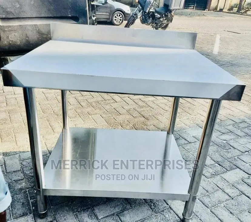Steel Working Table With Back