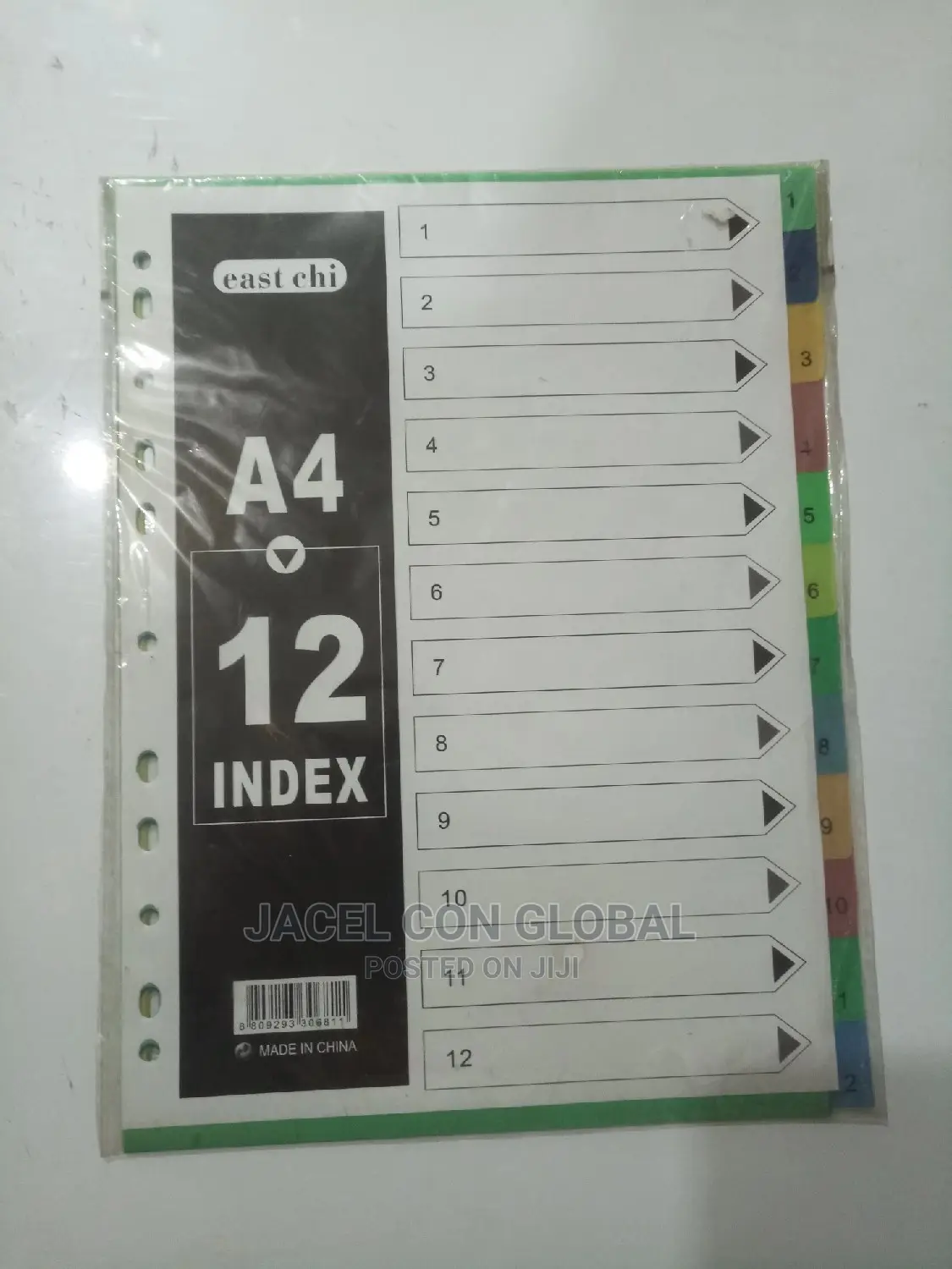 ( A4 )1-12 Index File Dividers