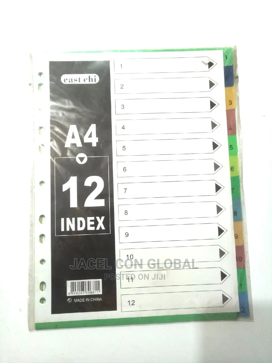 ( A4 )1-12 Index File Dividers