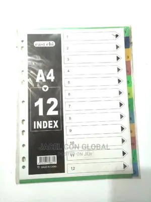 ( A4 )1-12 Index File Dividers