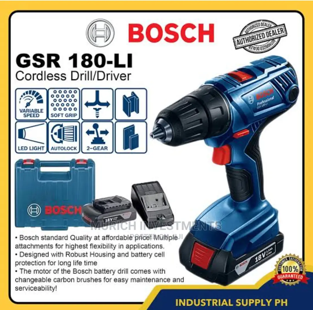 GSR 180-Li Professional Cordless Drill Driver 18V Set