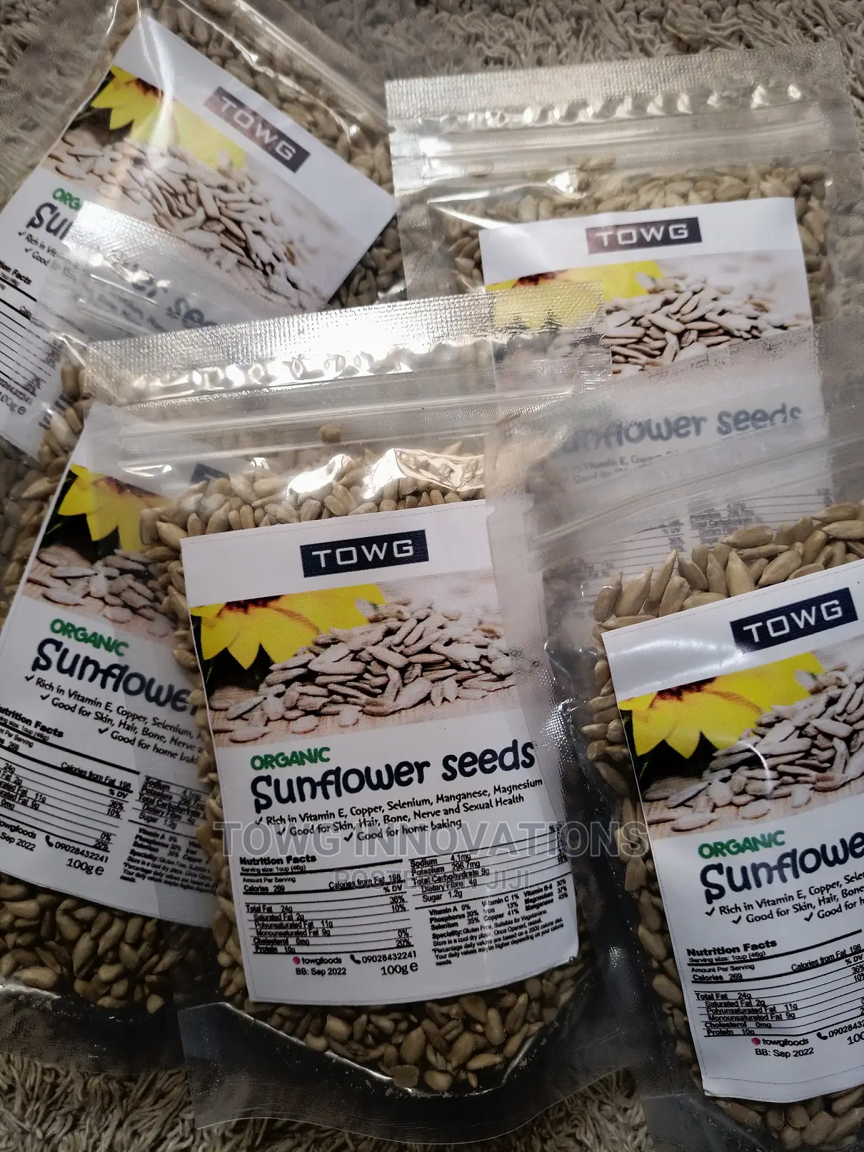 Organic Sunflower Seeds 100g
