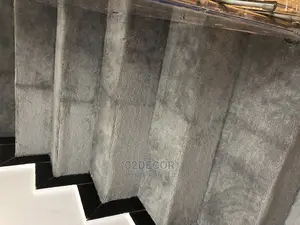 Staircase Rugs And Finishing Grey Color