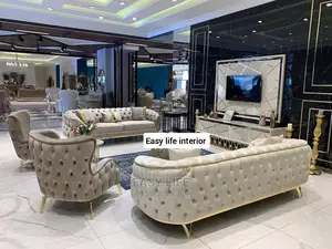 Complete Set of Tufted Button Chair