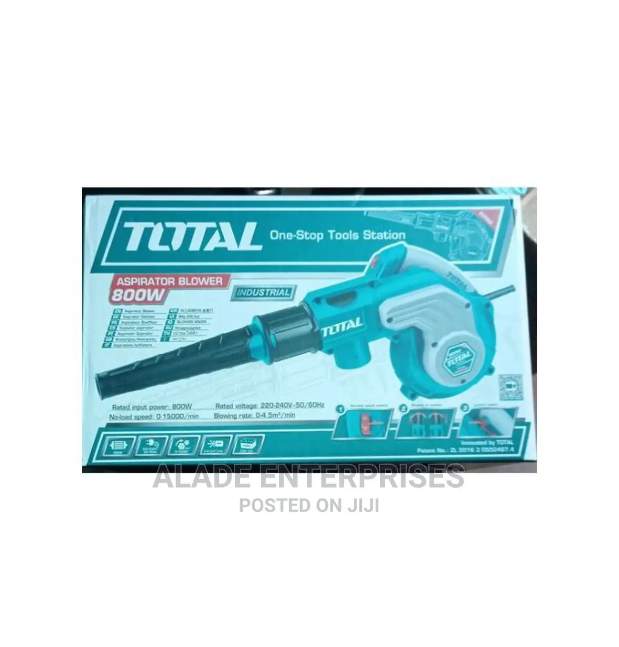 TOTAL 2 in 1 Vacuum Blower 800W Dust Extractor CPU Blower