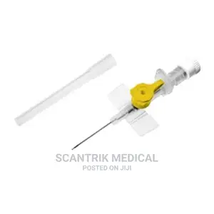 Safety Ported IV Cannula (Yellow)