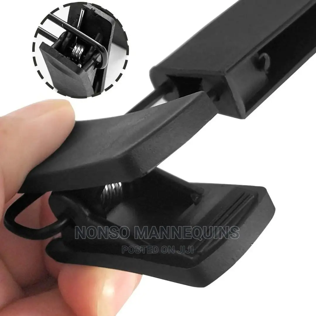 Solid Black Clip Hangers Set