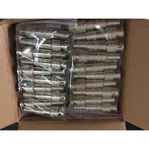 Silver Video Bnc Connector Plug 100pcs