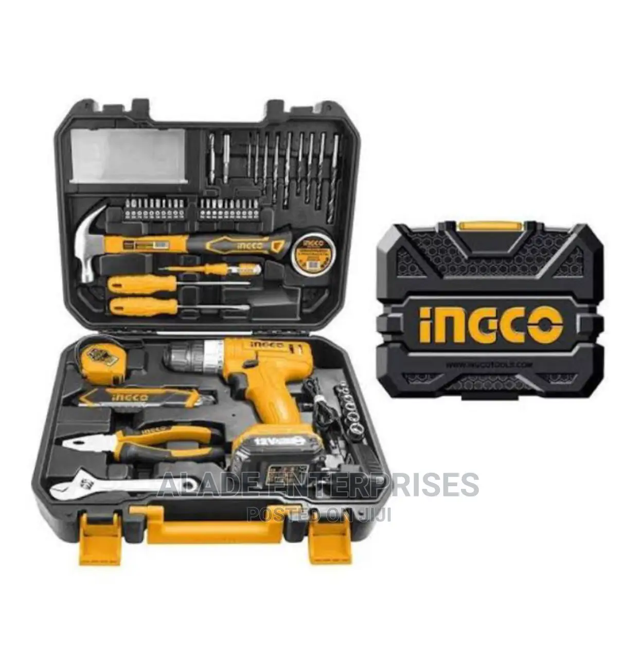 Ingco 12V Li-Ion Cordless Drill 127pcs Tool KIT Setting