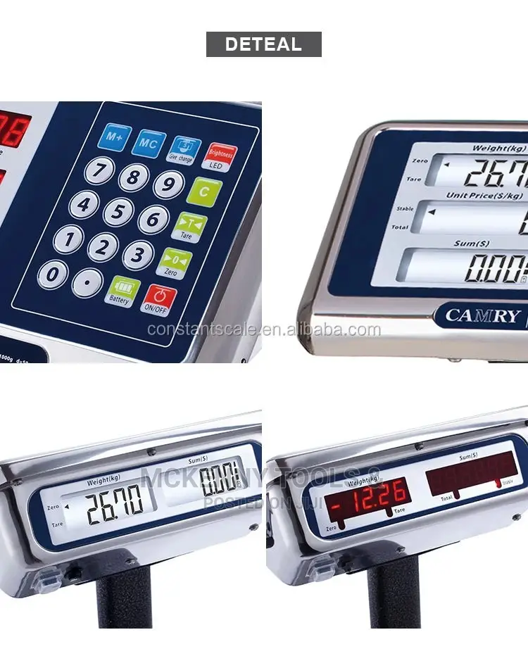 Digital Price Computing Platform Scale Steel Bench 150kg - Mckenny ...