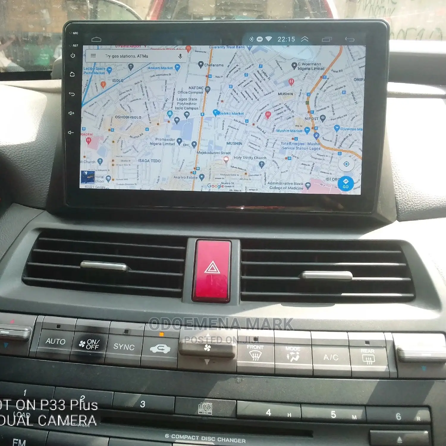 Honda Accord 08/010 Android DVD Navigation System Camera