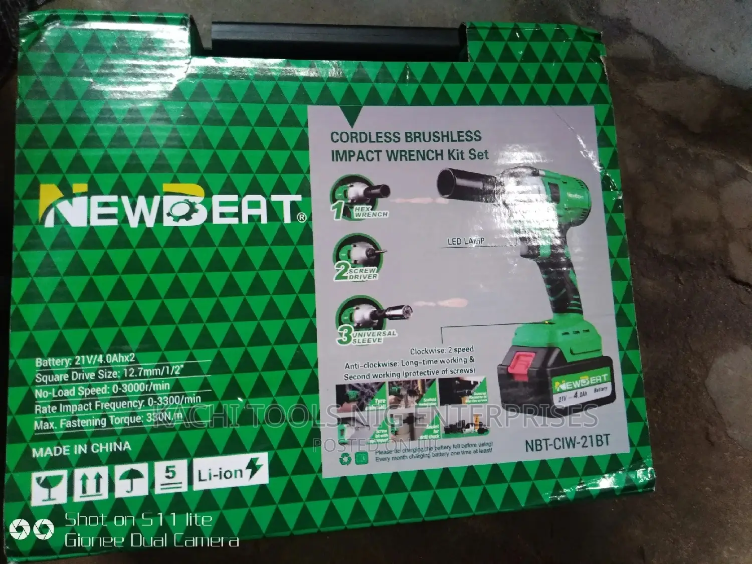 1/2 Battery Impact Wrench Machine
