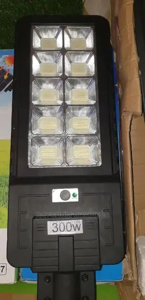All in One Solar Street Light 300w Black Panel 10eyes