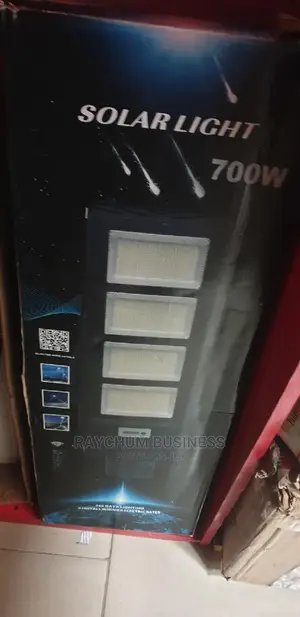 All in One Big 4eyes 700w Solar Street Light Black Panel
