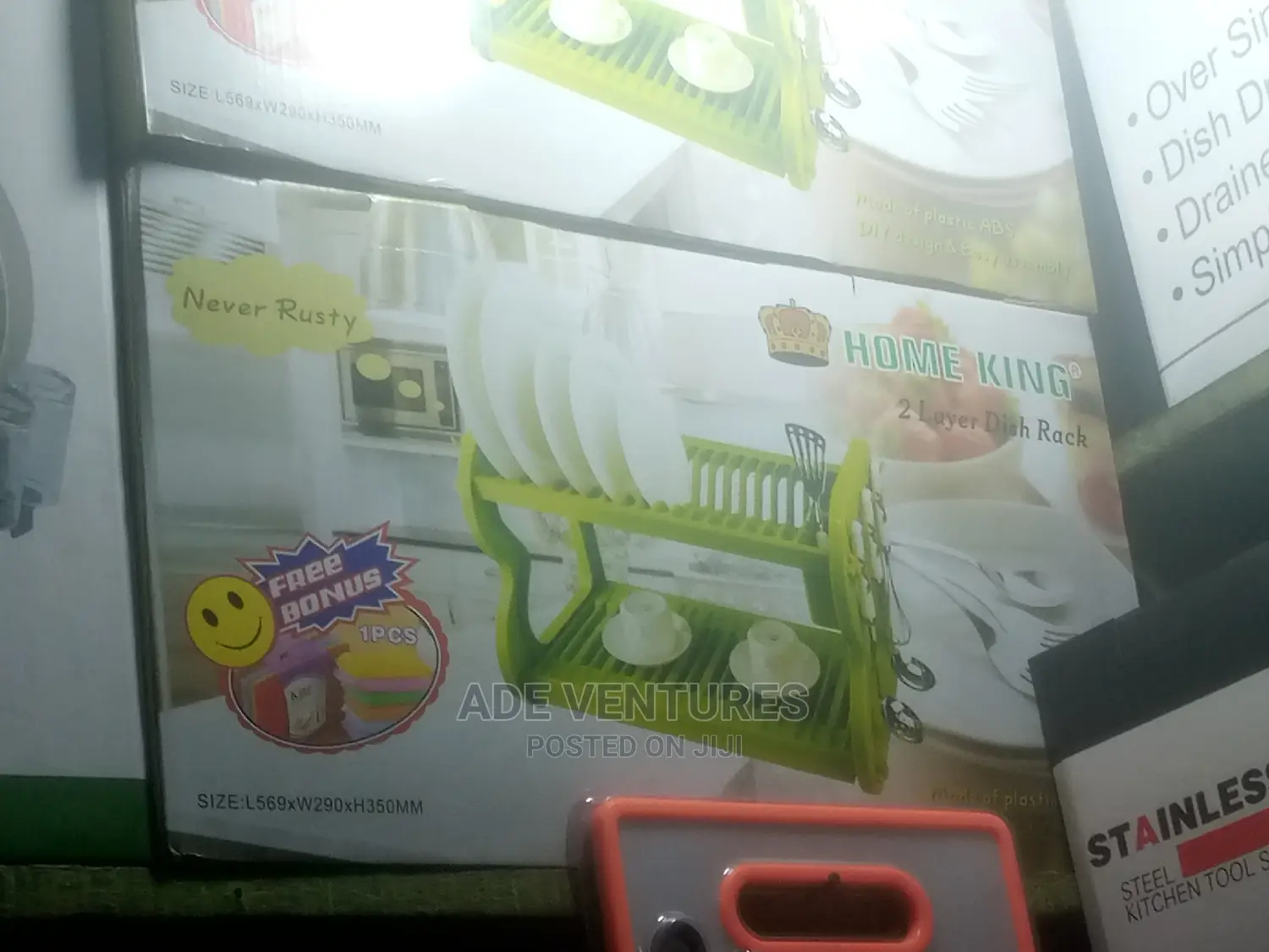 Plastic 2 Layers Dish Rack and Drain