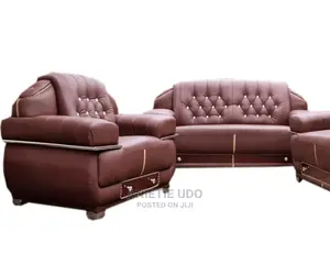 Modern 7 Seater Living Room Leather Fabric Made Sofa Chair.
