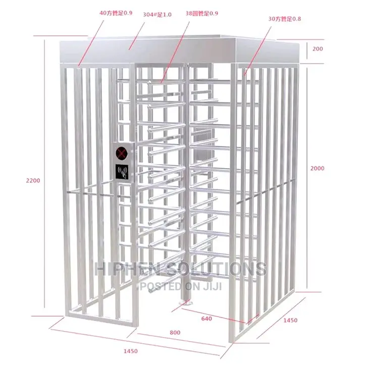 Fullheight Turnstile With Single Channels