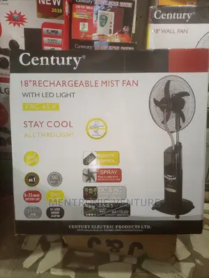 Century Rechargeable Mist Fan 18"