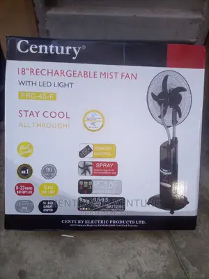 Century Rechargeable Mist Fan 18"