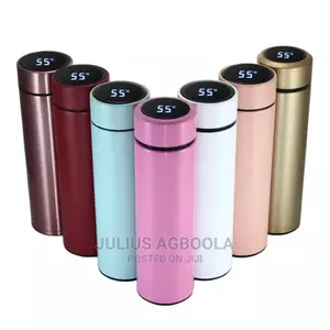 Water Bottle Thermos Temperature Display Water Milk(50pcs)