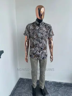 Rose Gold Matt Black Body Male Mannequins