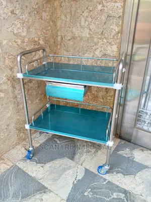 Stainless Steel Trolley With Drawers, Portable and Movable