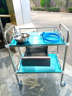 Dressing Trolley / Stainless Steel / 2-Tray