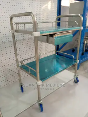 Medical Stainless Steel Hospital Utility Cart Trolley