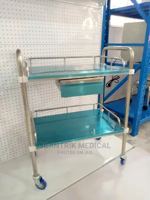 Mobile Stainless Steel Medical Equipment Trolley