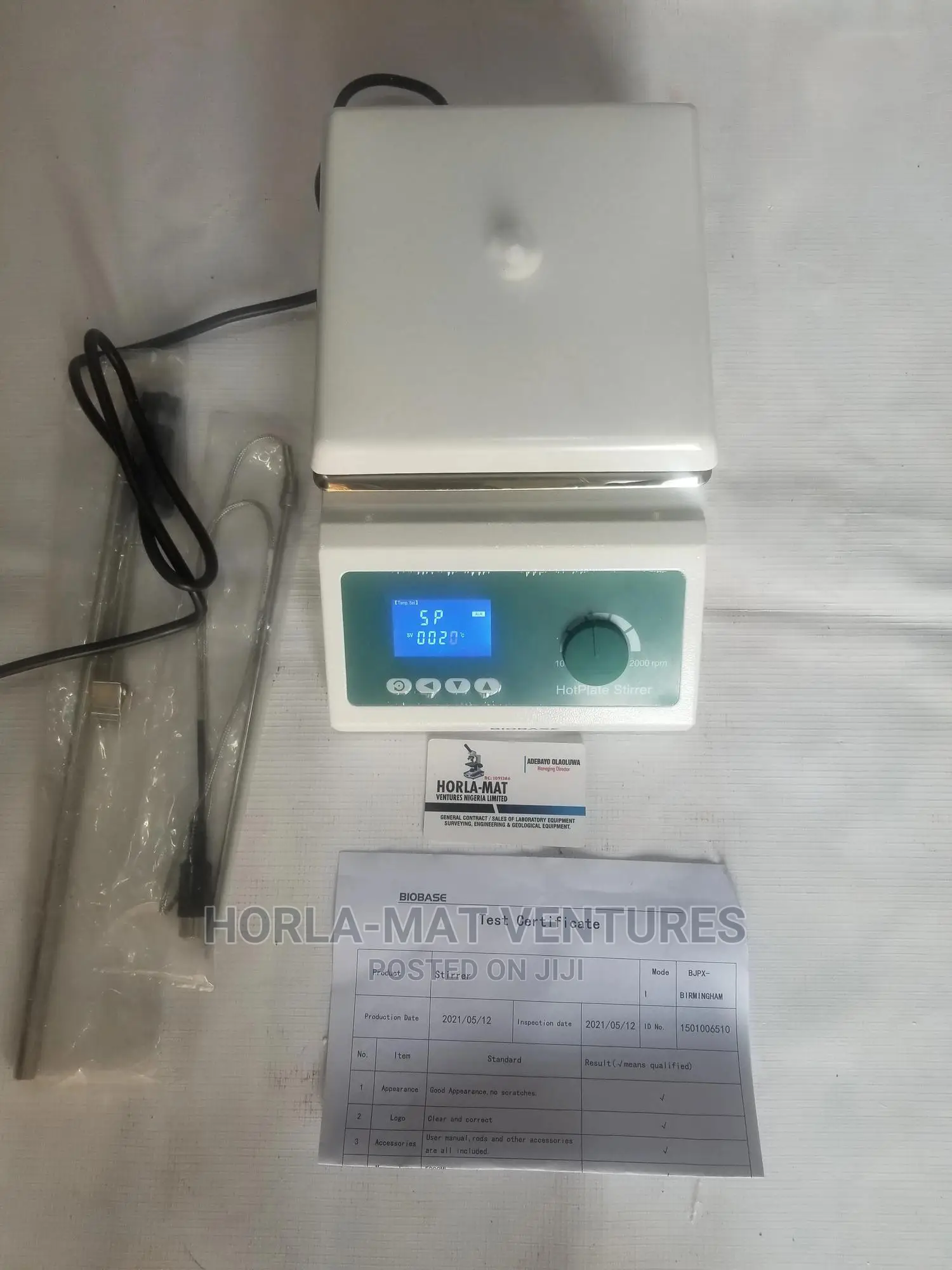 BIOBASE Hotplate Stirrer (2000rmp)