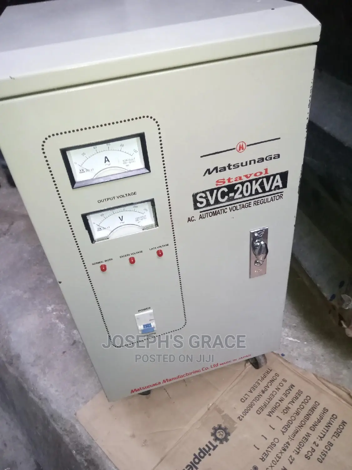 20kva Industrial (Servo) Stabilizer.