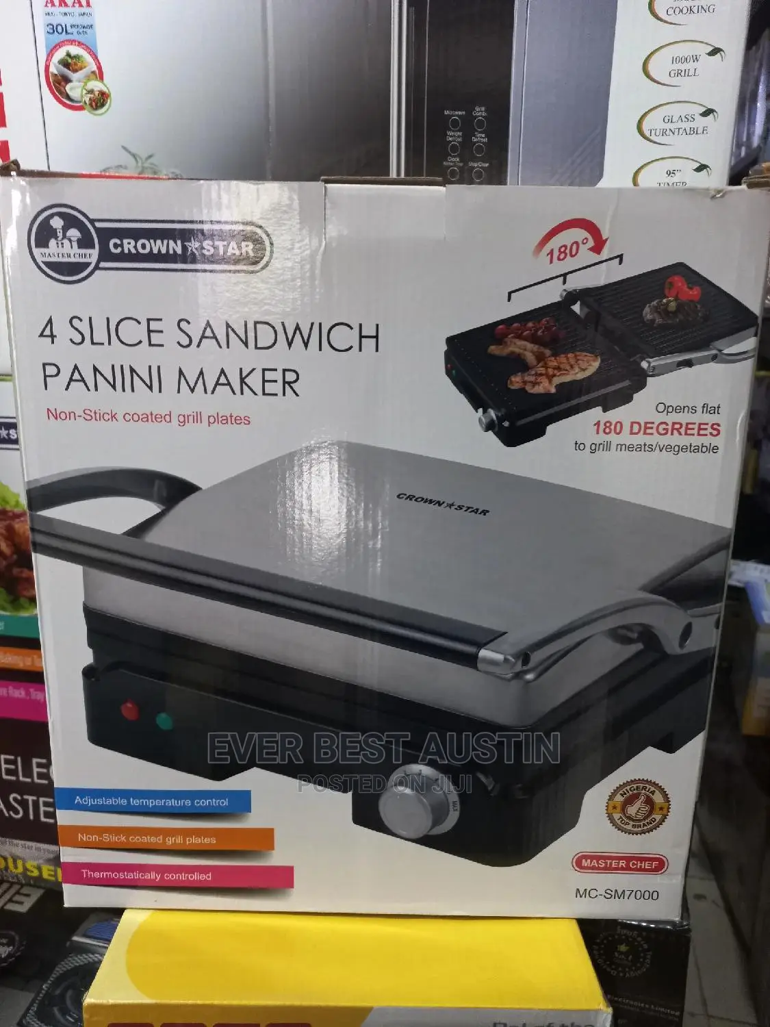 Crown Star 4slice Grill and Sandwich Panini Maker