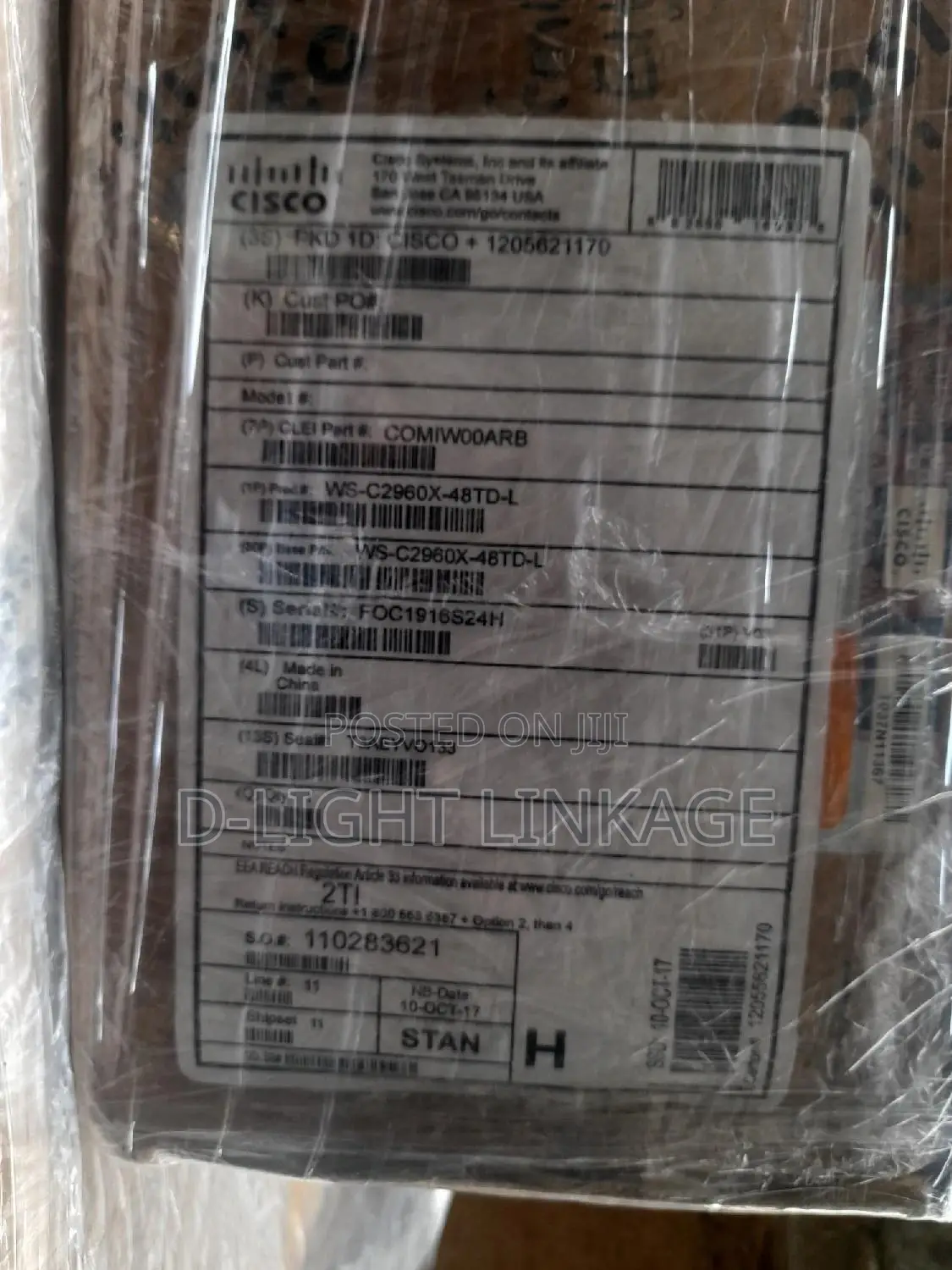 Cisco Ws-C2960x-48td-L Switch