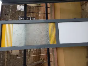 Aluminium Toilet Door With Standard Material and Frost Glass