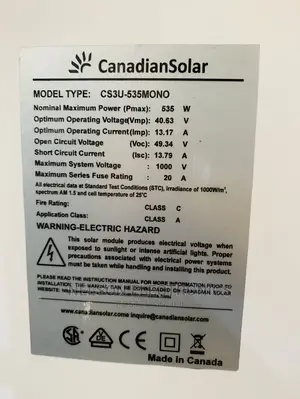 Canadian Solar Panel 535watt Is Now Available