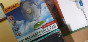 Qasa Table Rechargeable Fan With Led Light