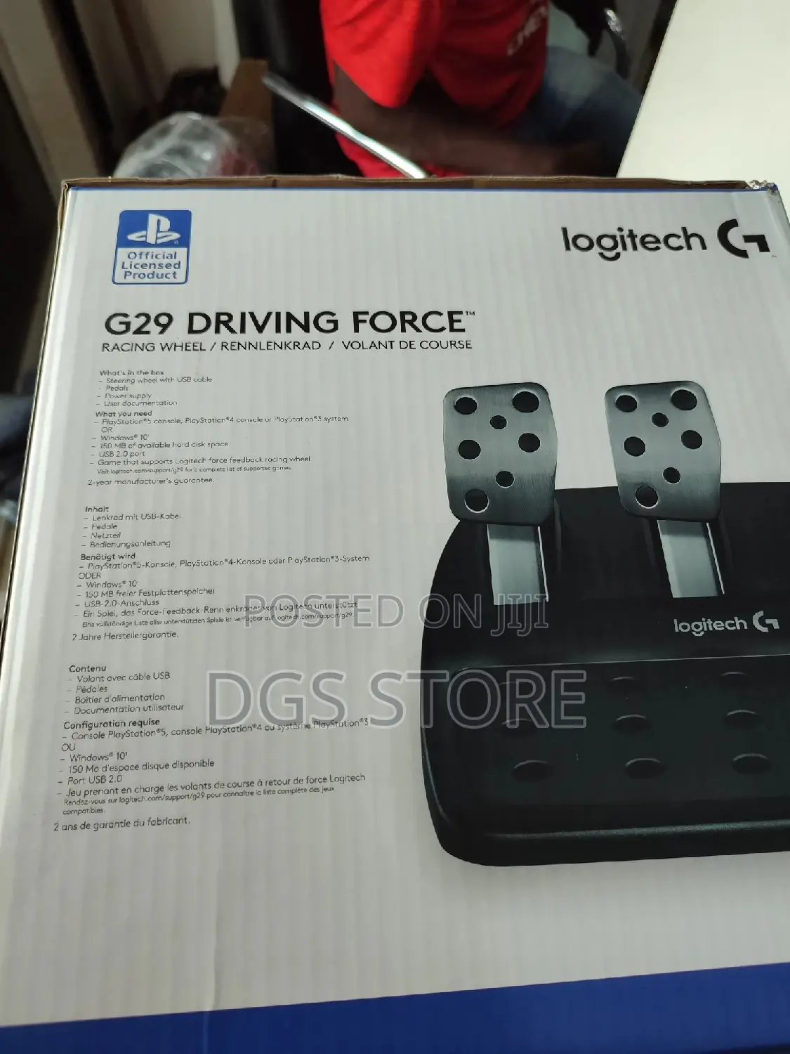 Logitech G29 Driving Force for Ps5,Ps3,Ps4, PC