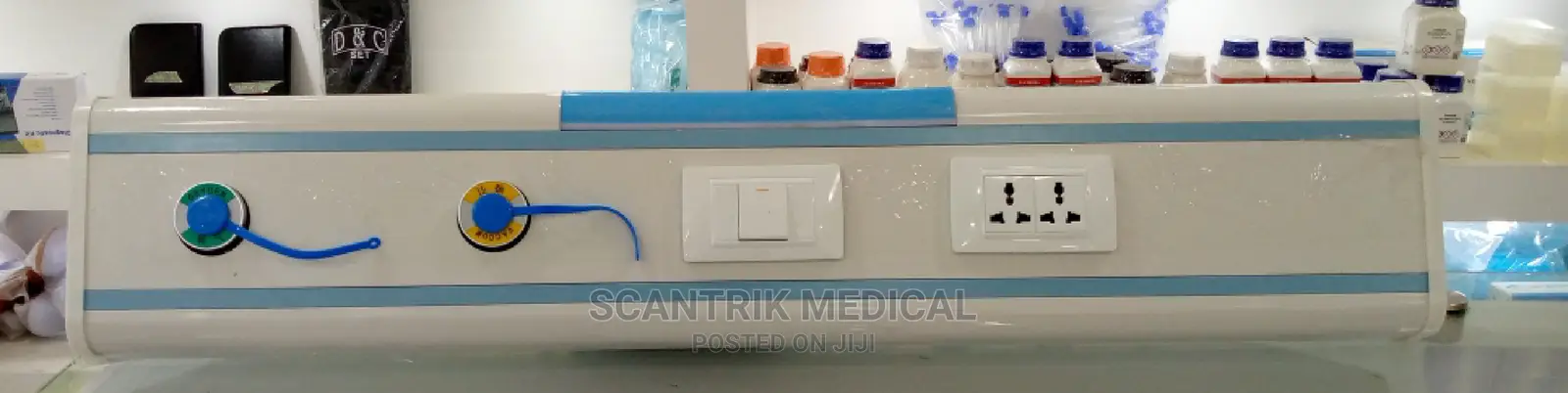 White Rectangular Hospital Bed Head Panel