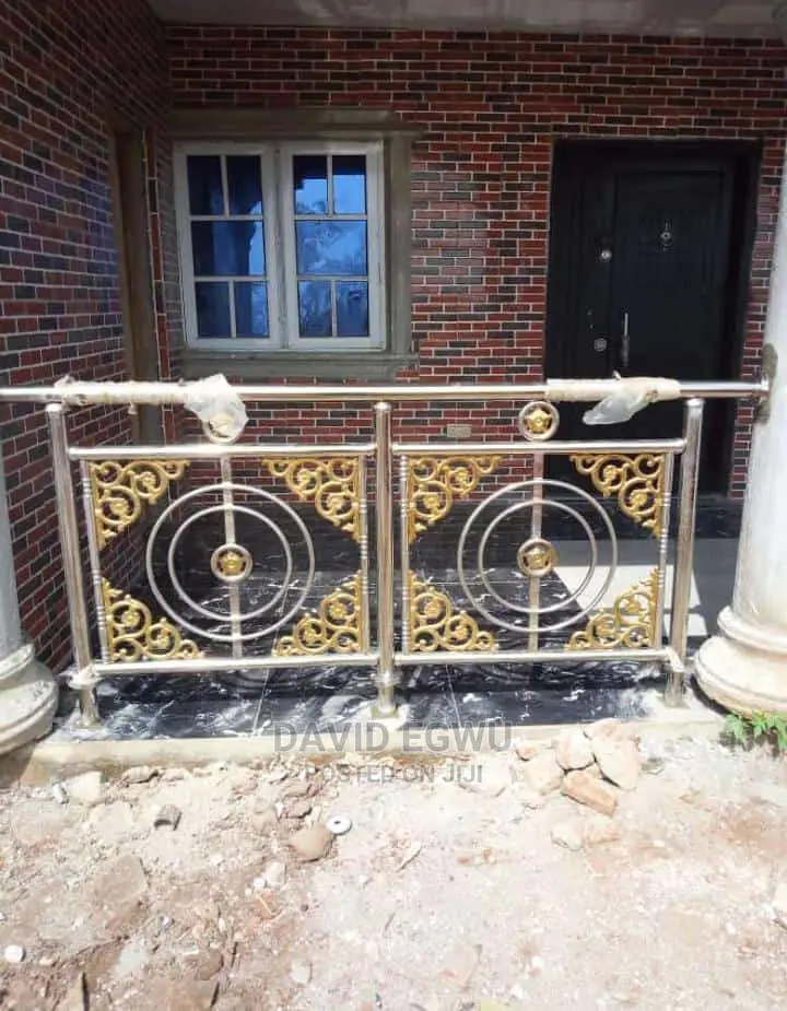 Gold Handrail for Staircase